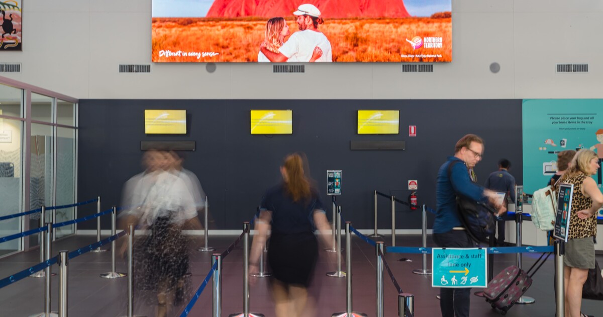 Security screening Darwin International Airport